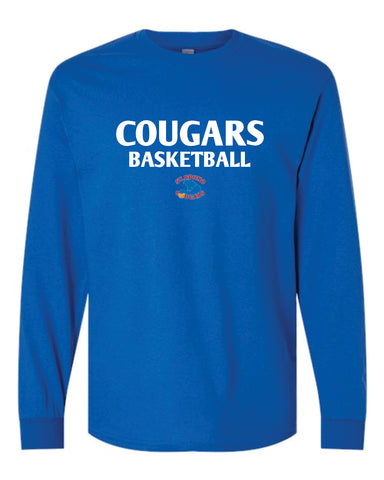 T-shirt à manches longues-Cougars Basketball